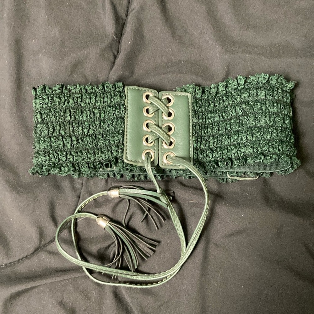 Green belt corset